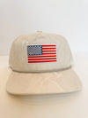 American Flag Gray Camo Trucker Hat