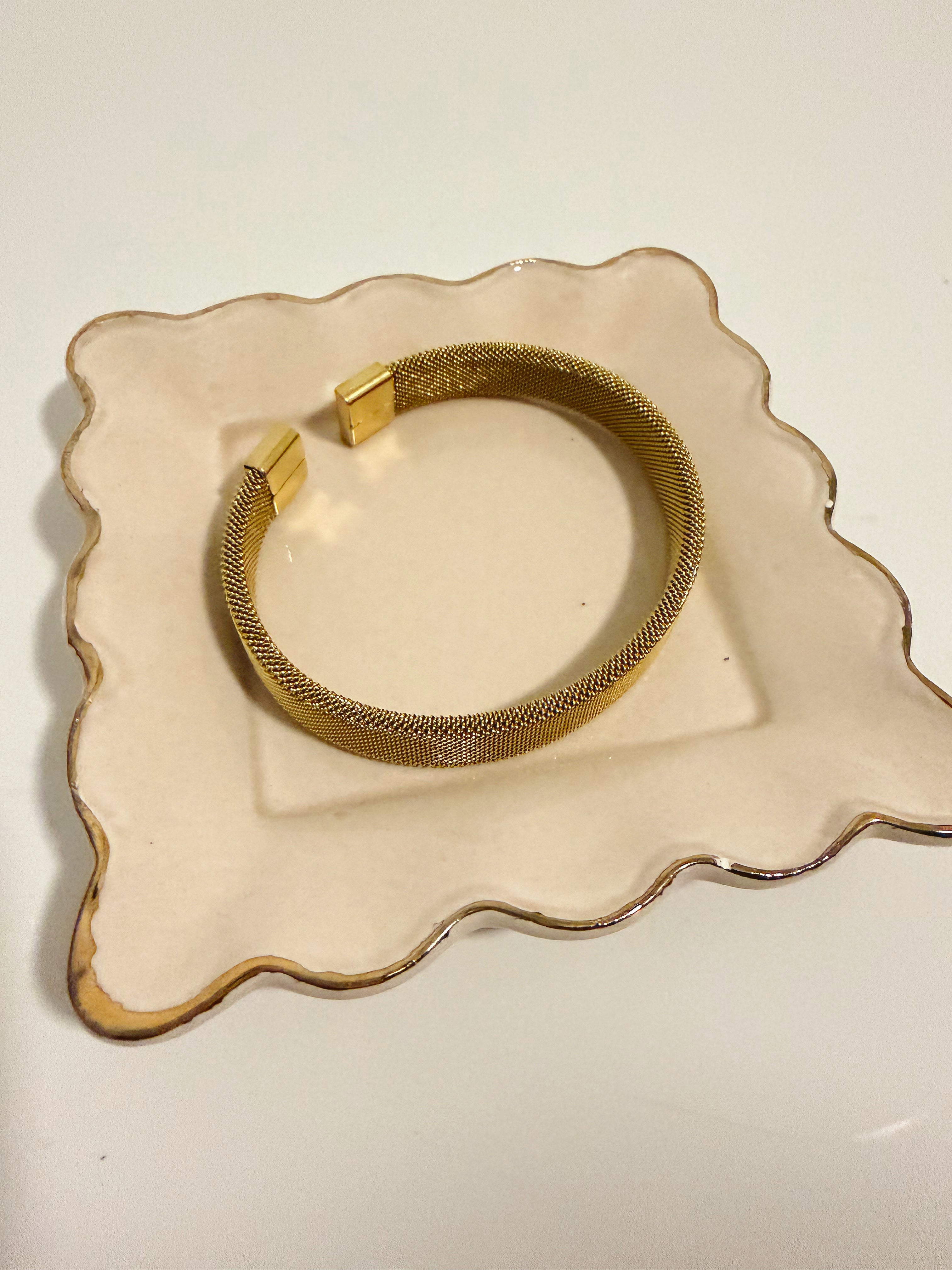 Gold Textured Bangle