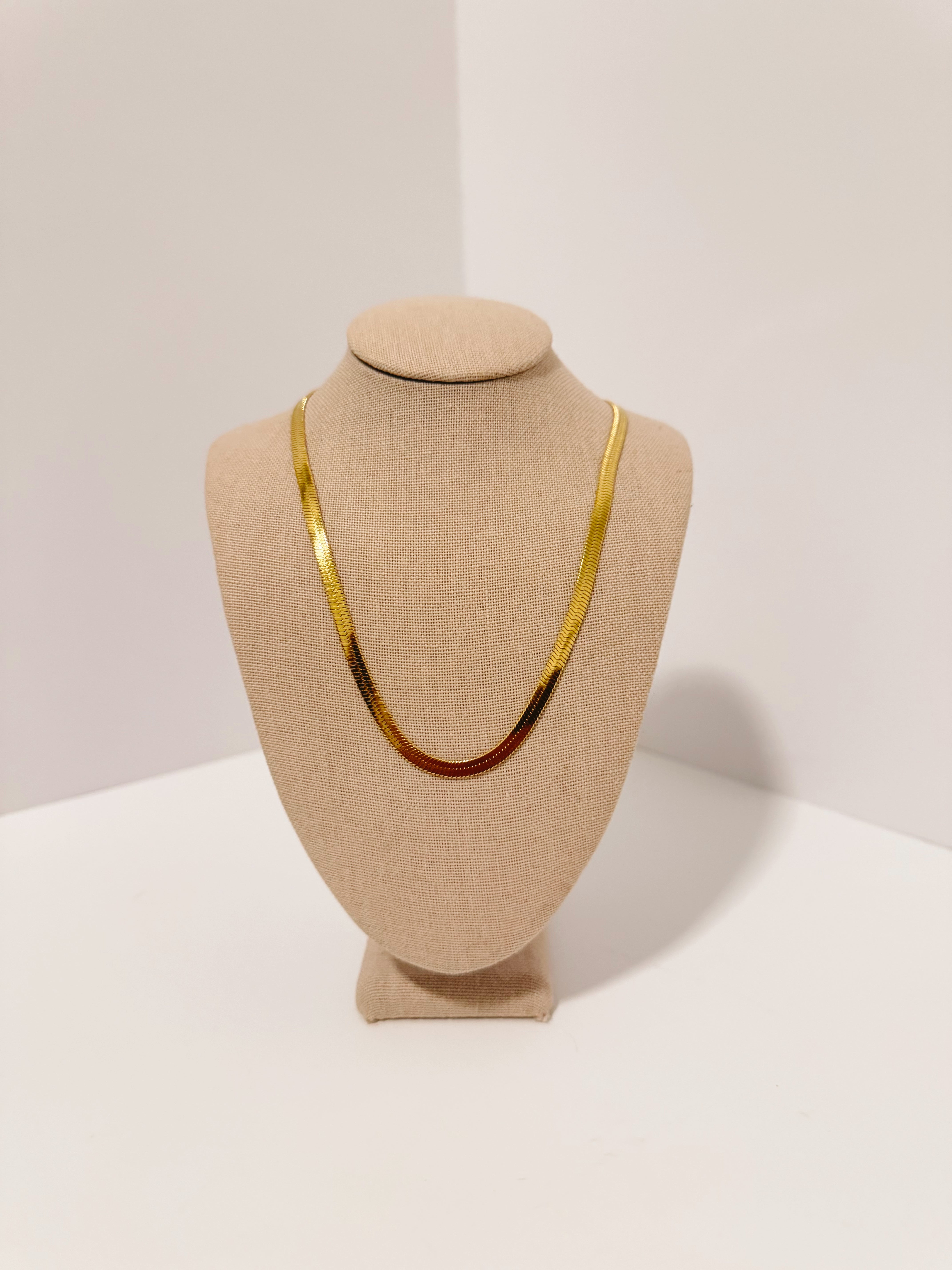 Gold Herringbone Chain