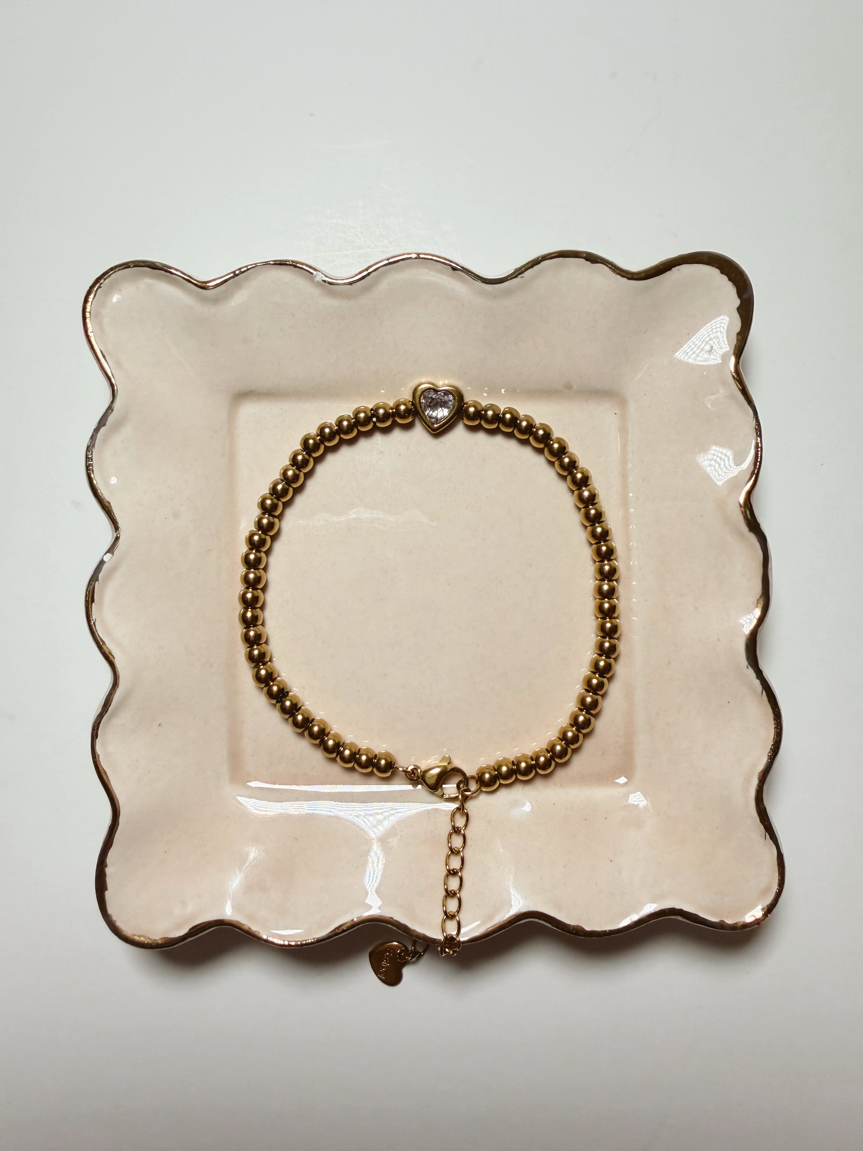 Beaded Heart Bracelet