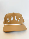 Golf Trucker Hat - Tan