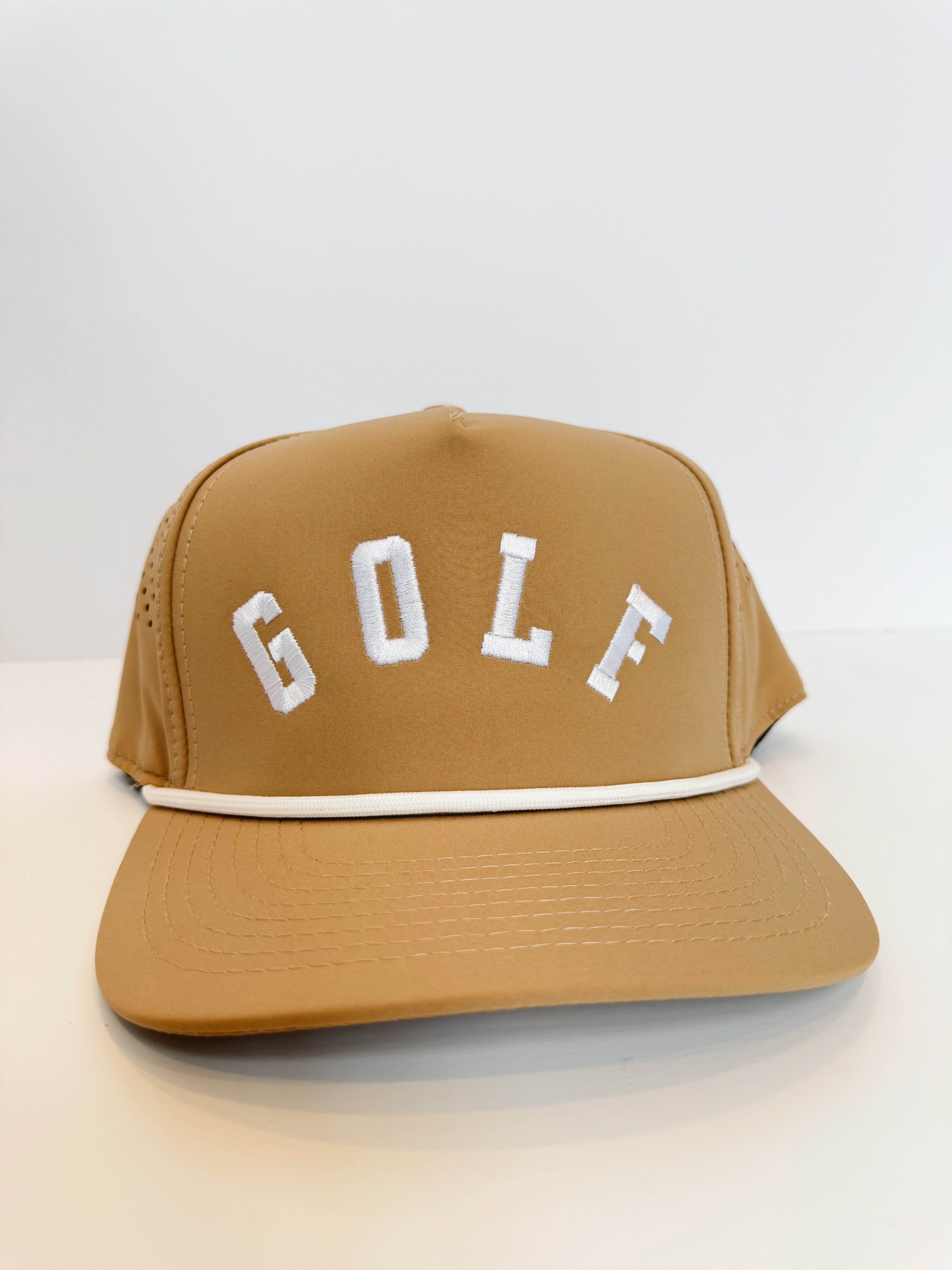 Golf Trucker Hat - Tan
