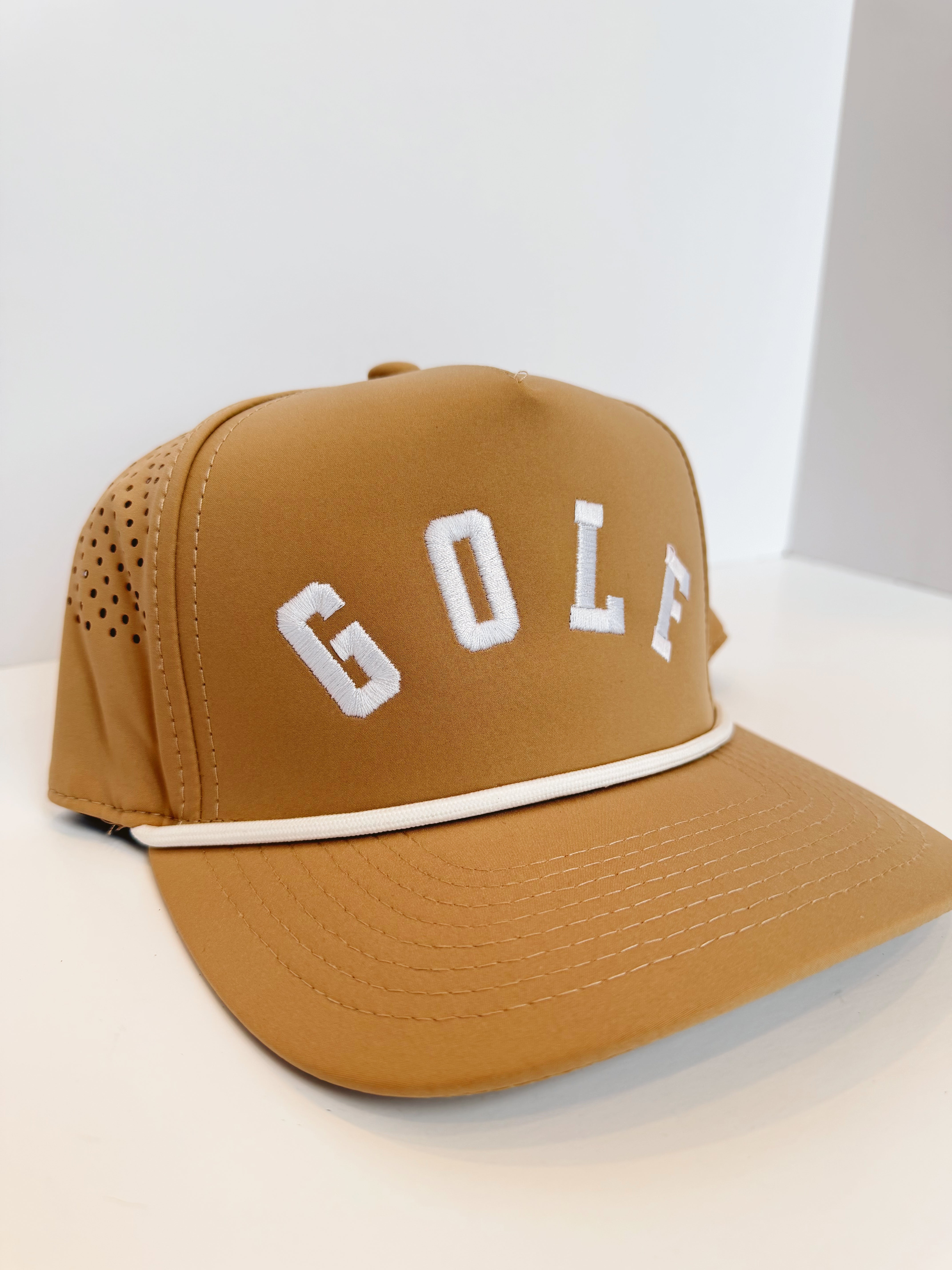 Golf Trucker Hat - Tan