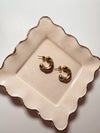 Colorful Gold Hoops