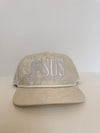 Jesus Gray Camo Trucker Hat