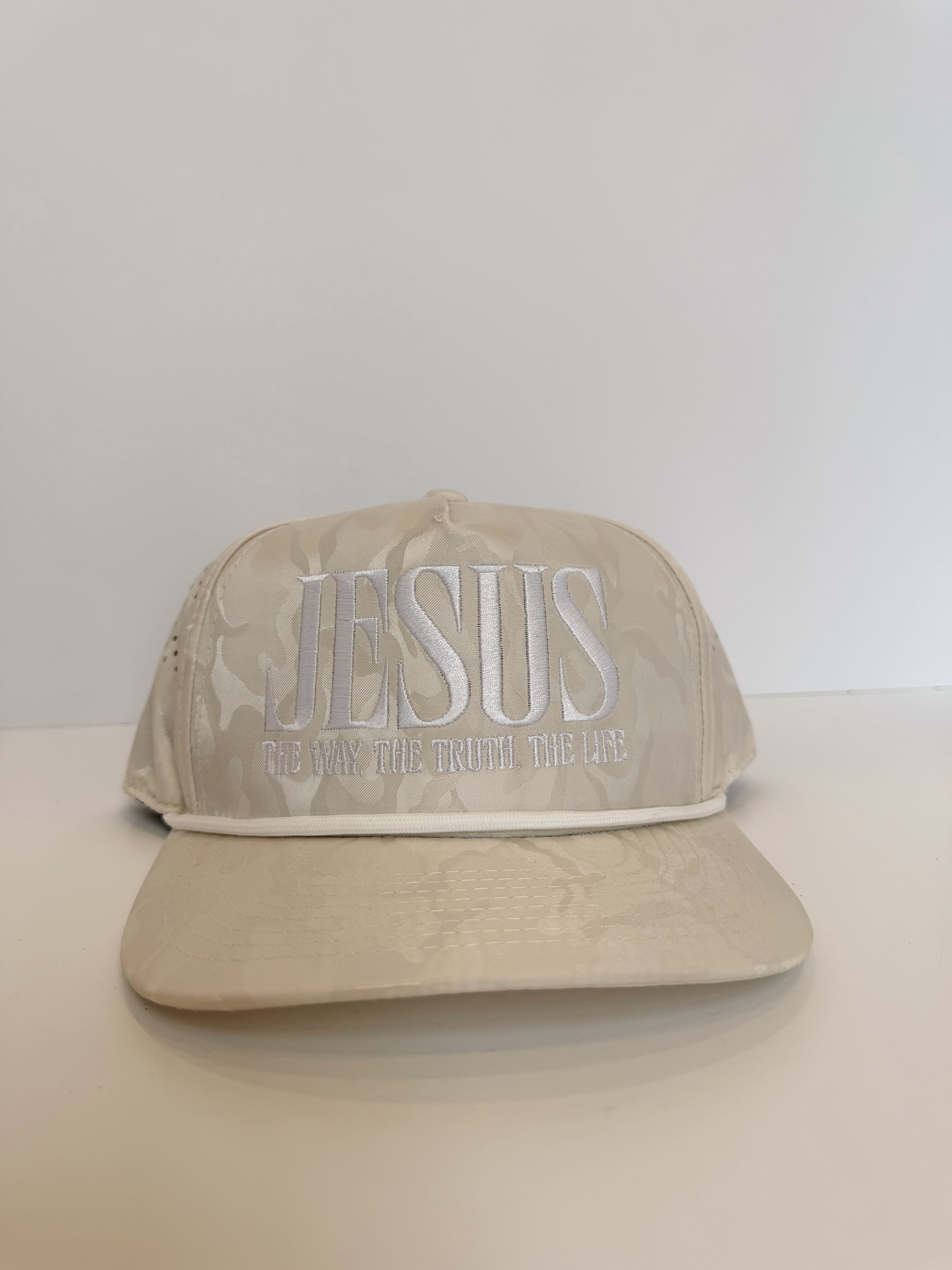 Jesus Gray Camo Trucker Hat