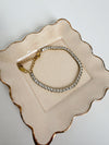 Emerald Cut Rhinestone Tennis Bracelet