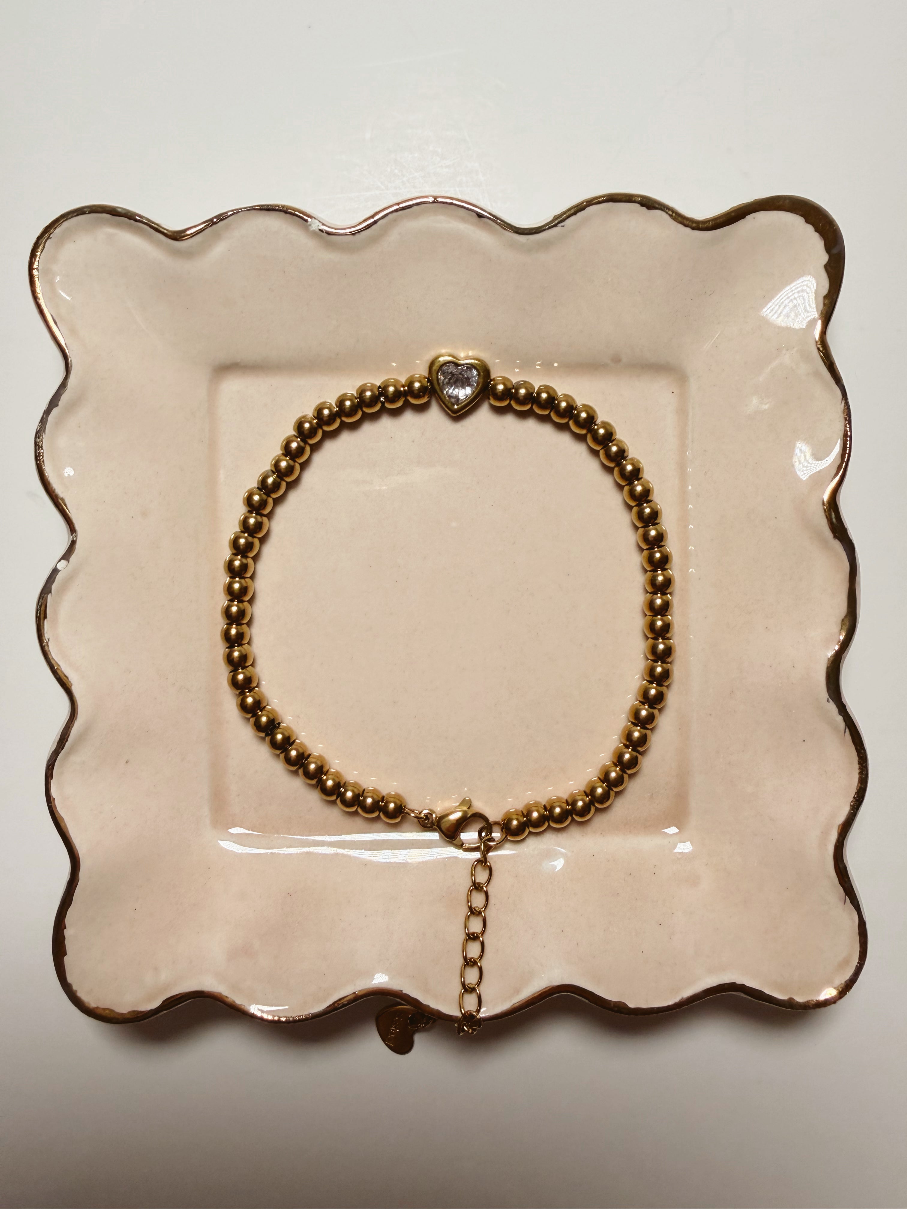 Beaded Heart Bracelet