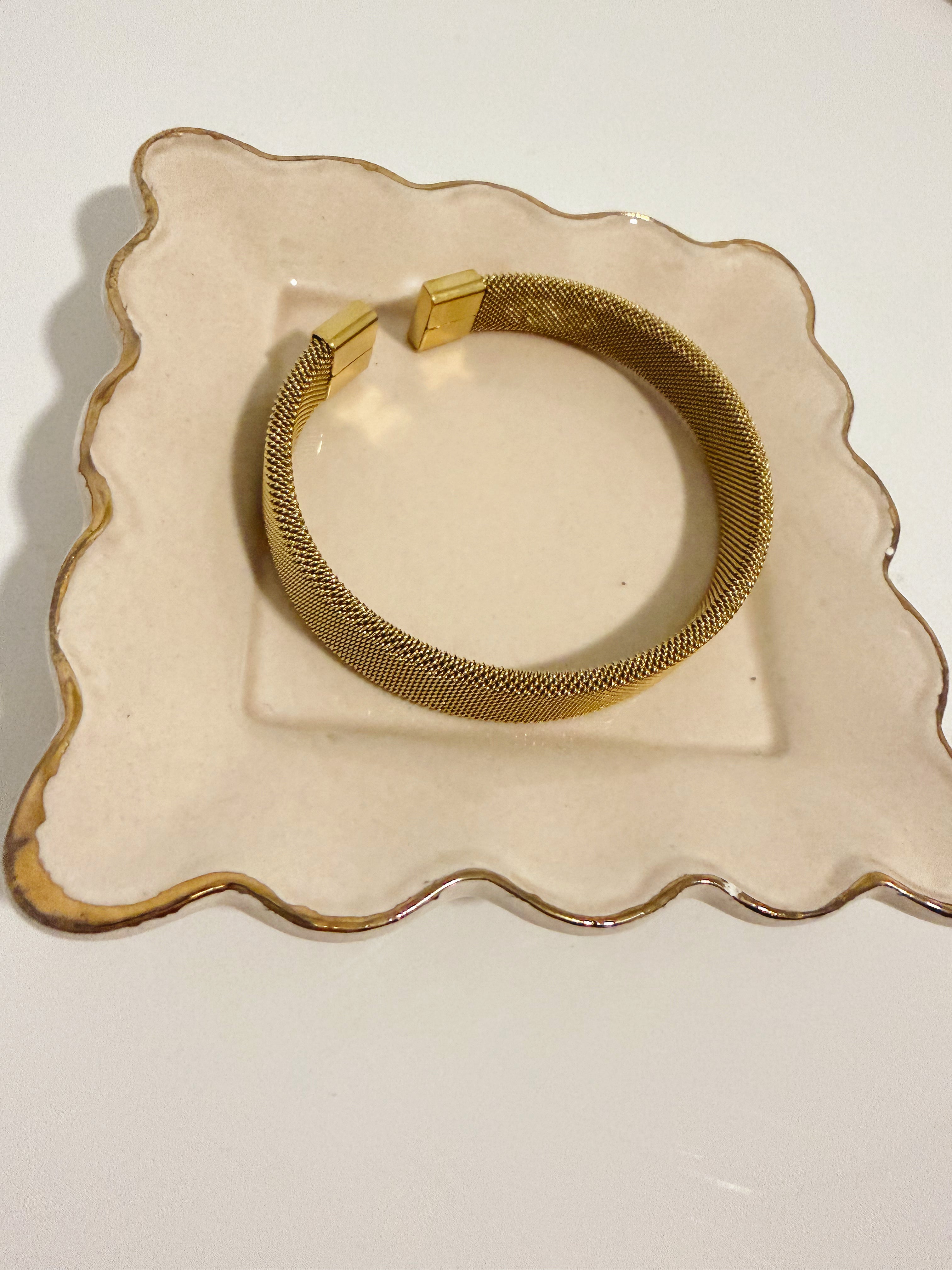 Gold Textured Bangle