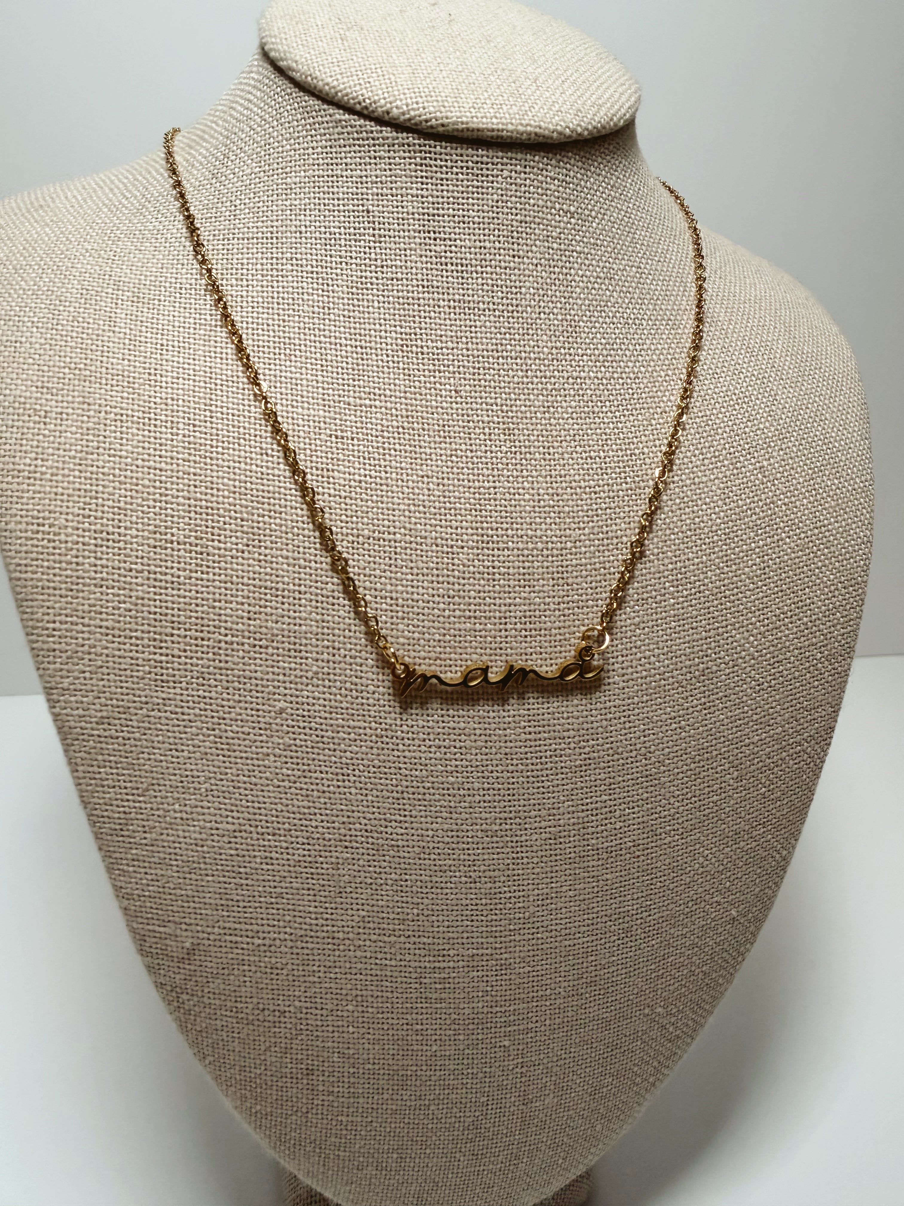 Cursive Mama Necklace