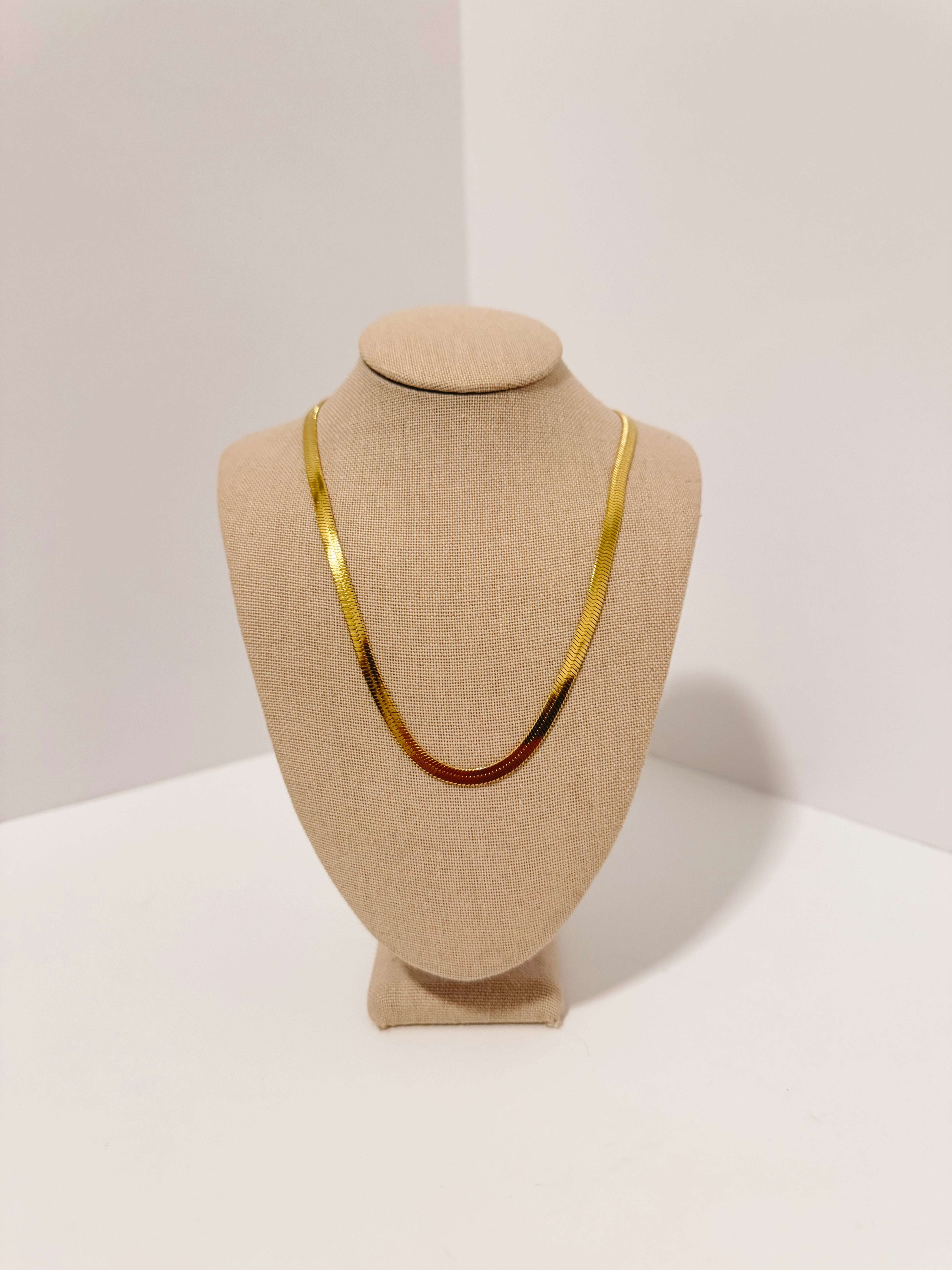 Gold Herringbone Chain