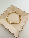 Paperclip Pearl Bracelet