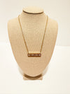 Rhinestone Bar Necklace