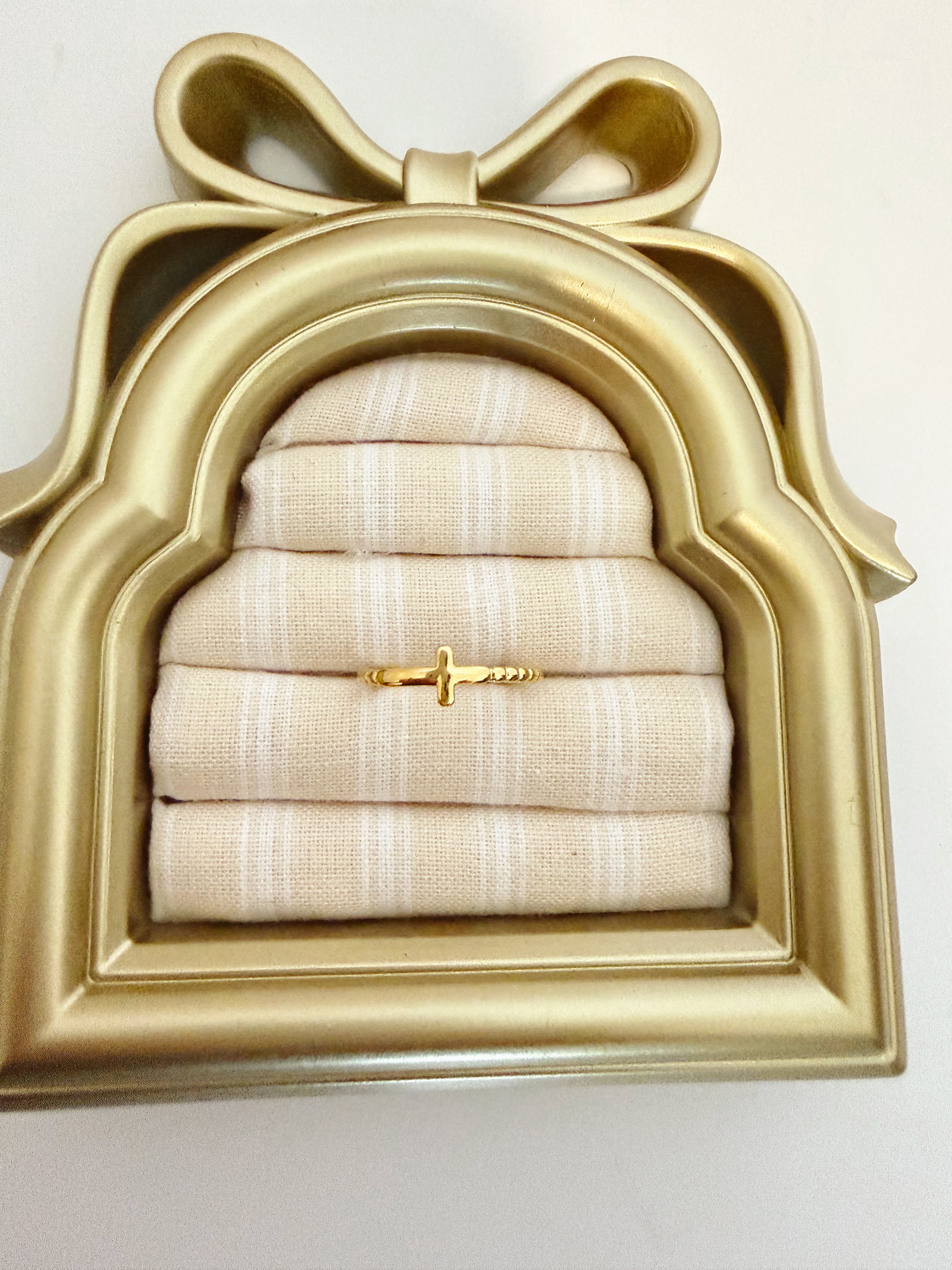 Braided Cross Ring