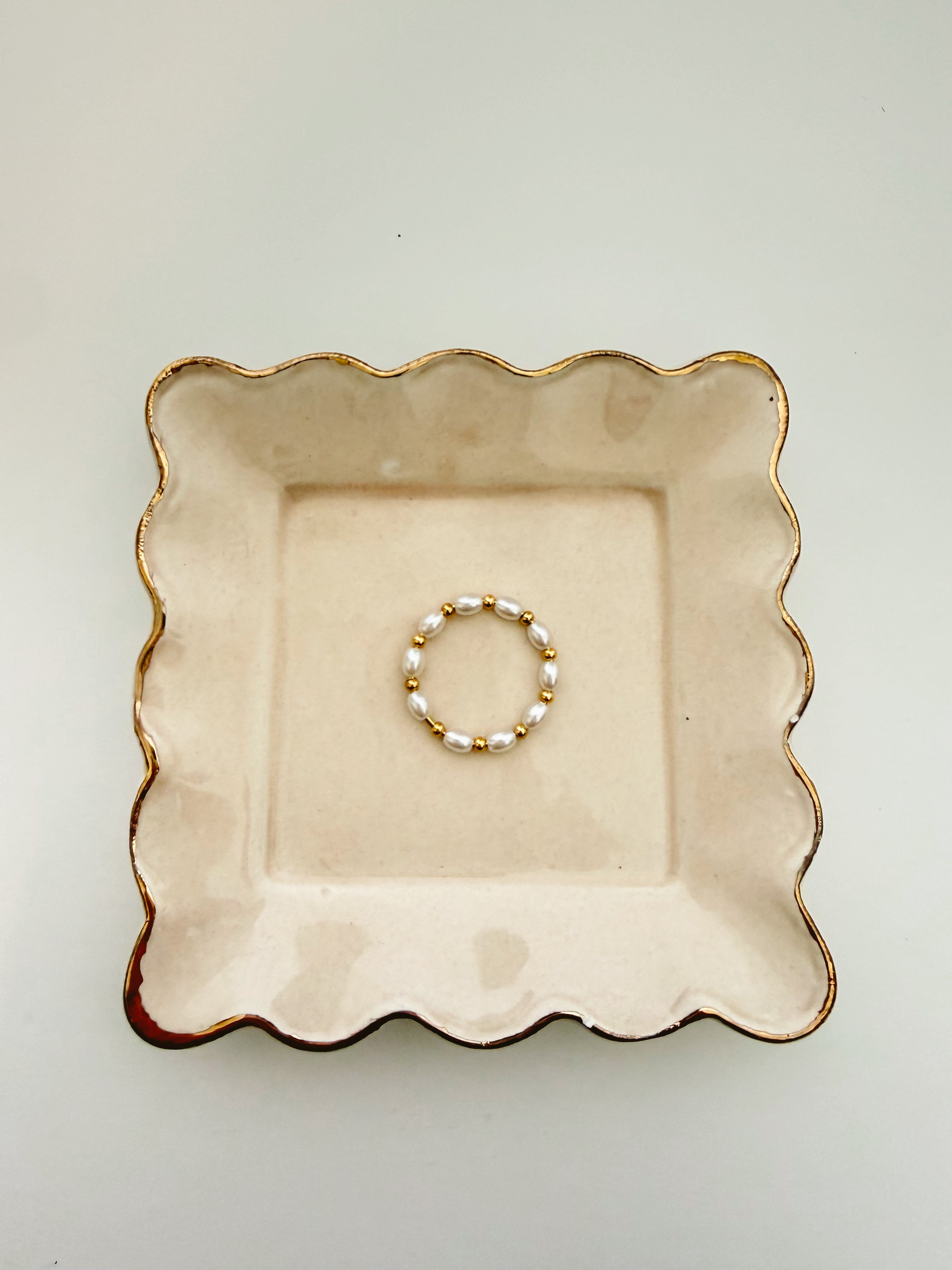 Pearl Beaded Ring