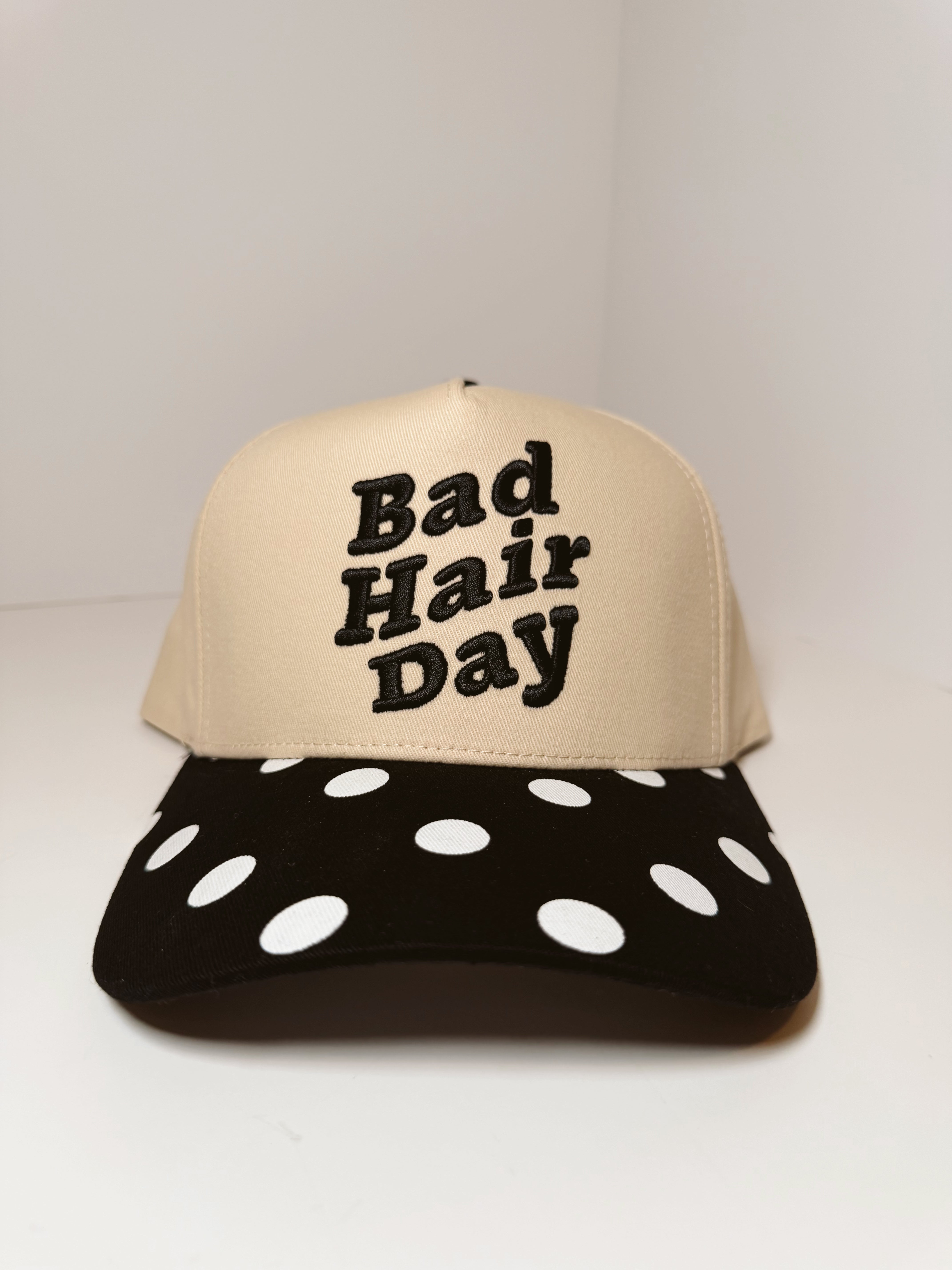 Bad Hair Day Polka Dot Trucker Hat