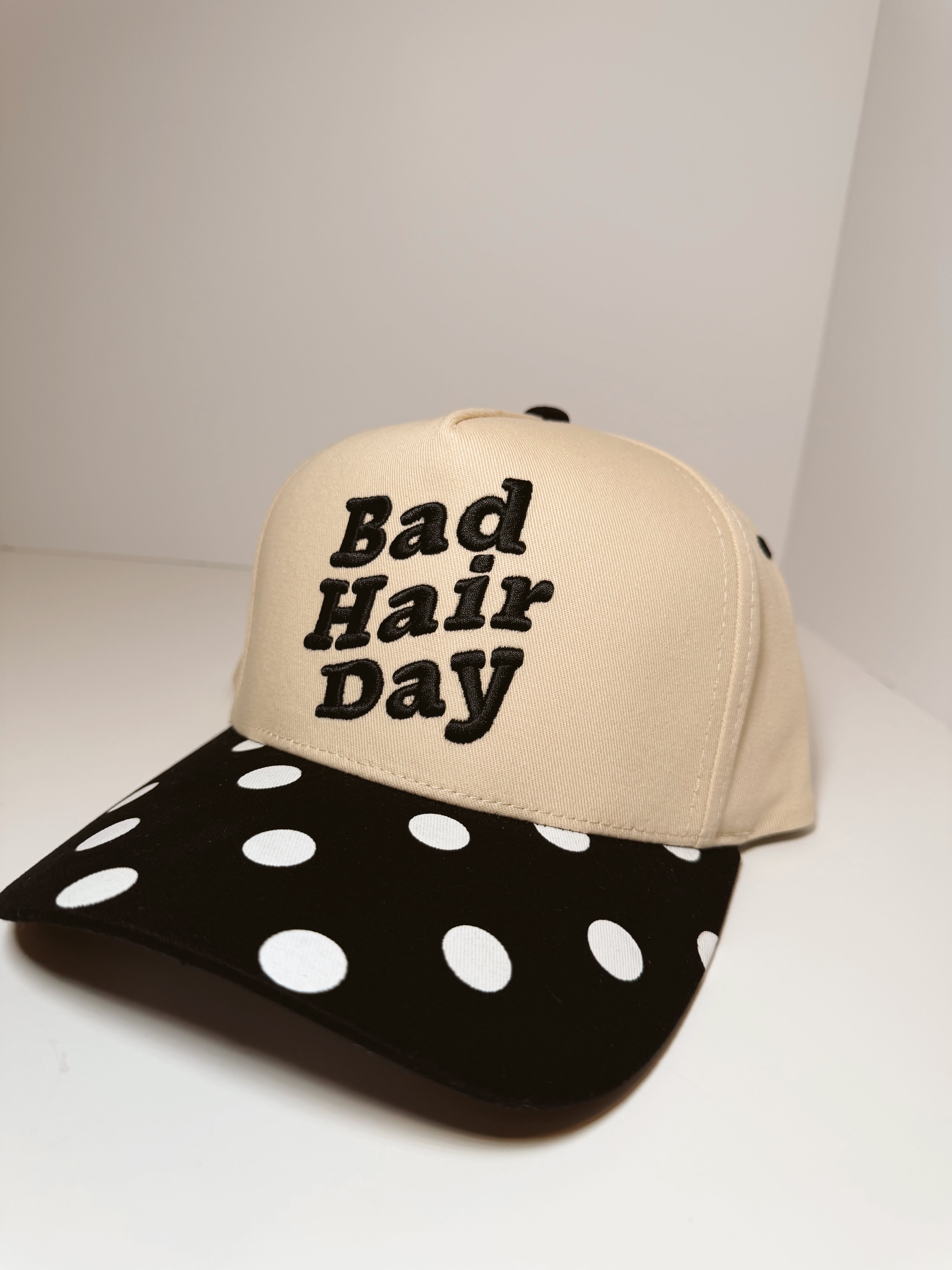 Bad Hair Day Polka Dot Trucker Hat