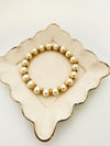 Golden Pearl Stretch Bracelet