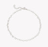Silver Linked Hearts Anklet