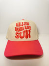 Girls Just Wanna Have Sun Trucker Hat - Hot Pink