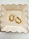 Wavy Gold Hoops