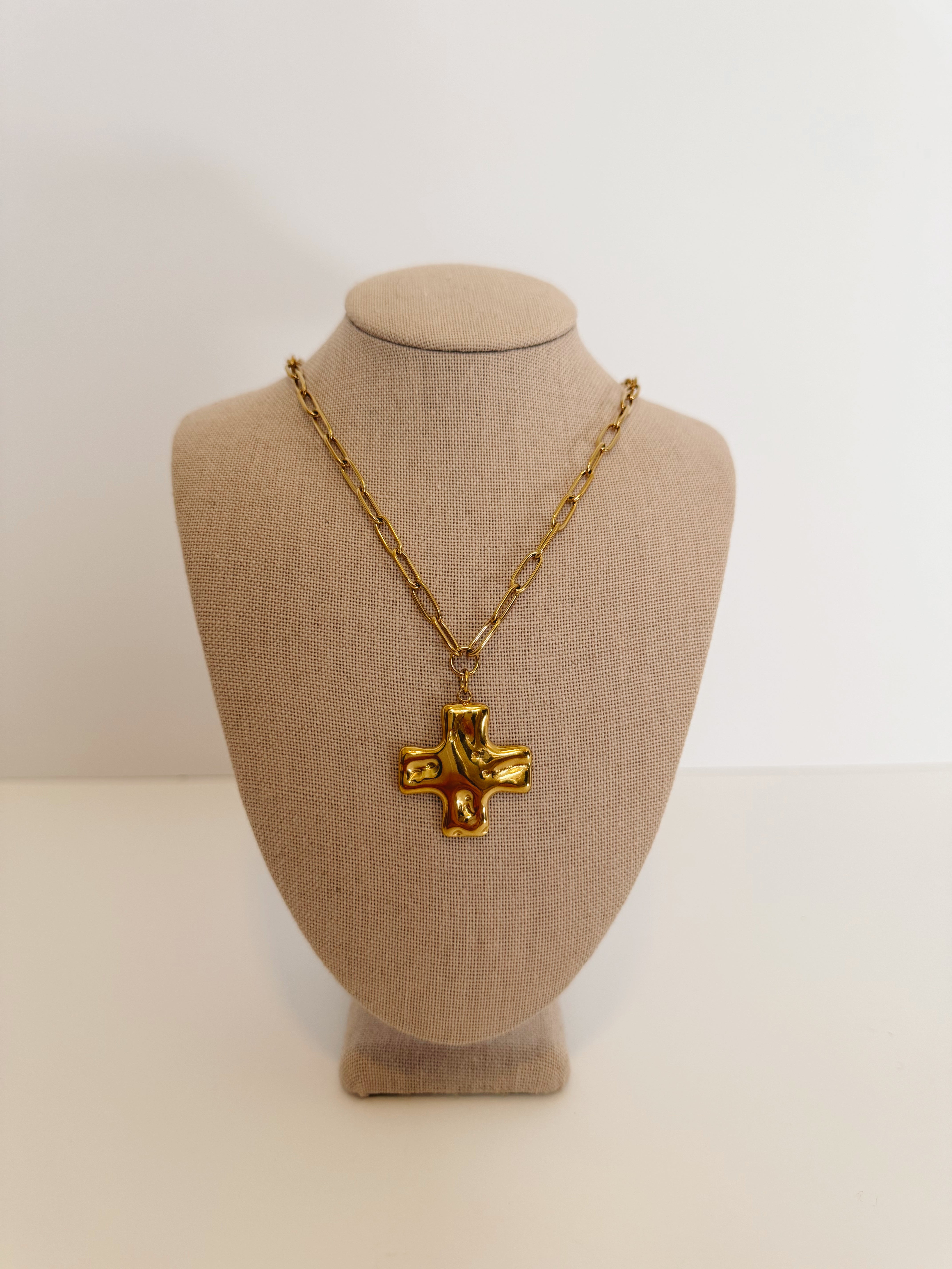 Chunky Cross Necklace