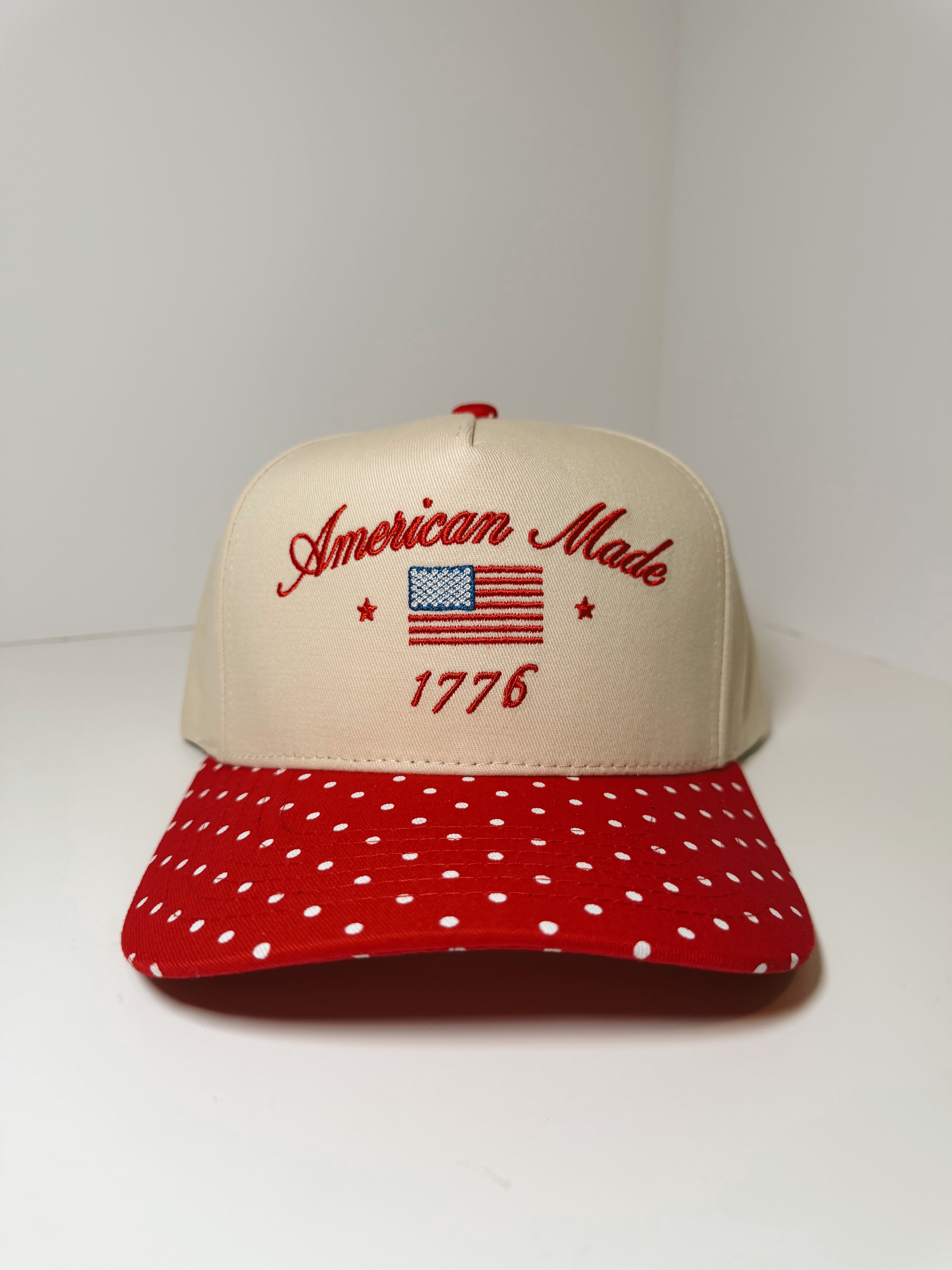 American Made Polka Dot Trucker Hat